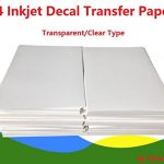 Inkjet Water Slide Decal Paper