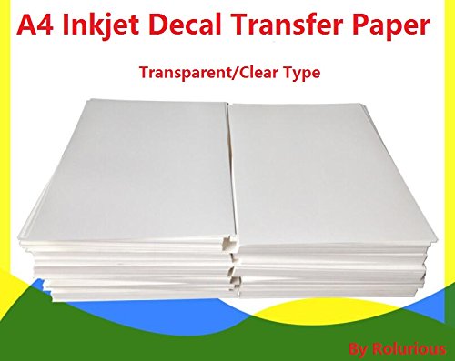 Inkjet Water Slide Decal Paper » Arts and Crafts Computer Paper UK